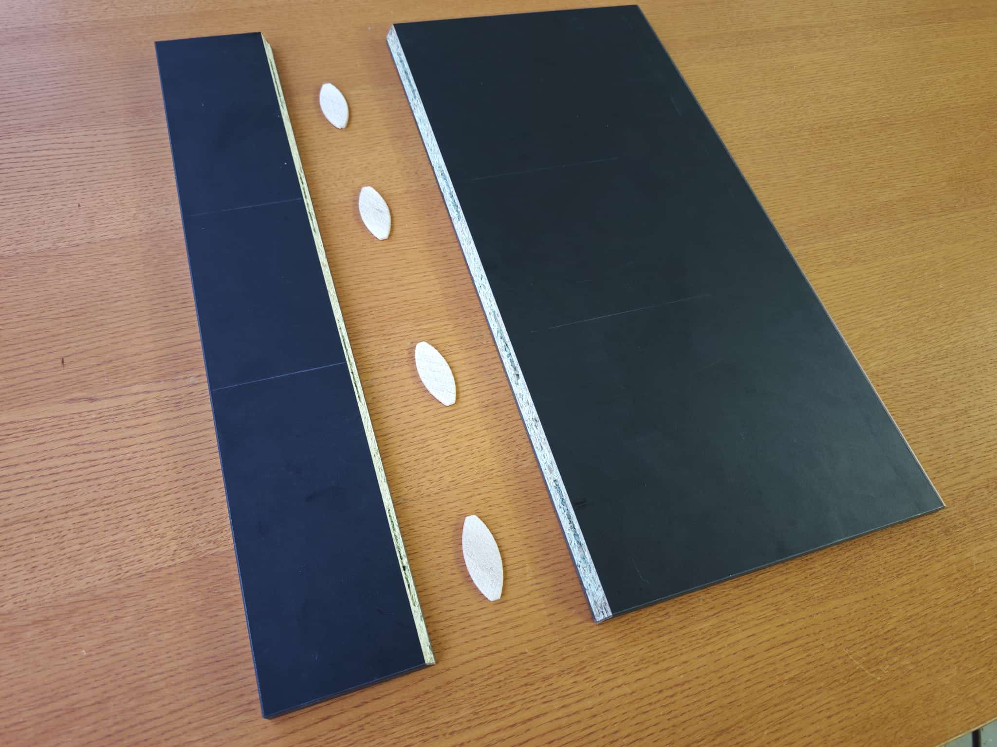 Vulcano cabinet assembly progress with the top section mounted